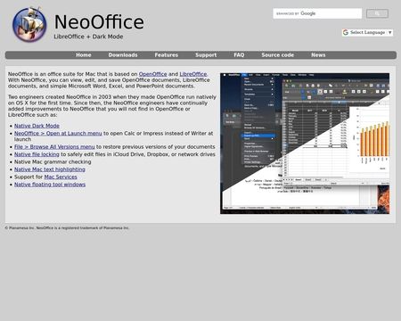 website thubmnail of NeoOffice