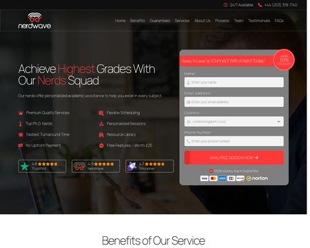 website thubmnail of Nerdwave