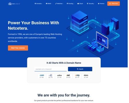 website thubmnail of Netcetera.co.uk