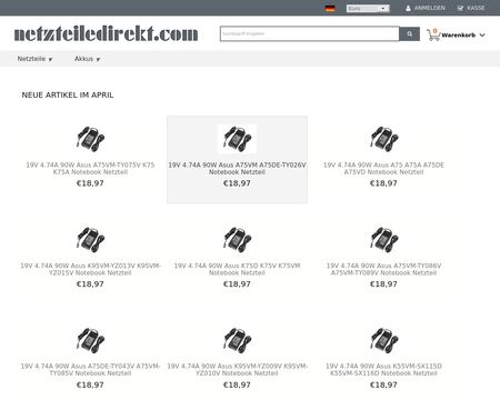 website thubmnail of Netzteiledirekt