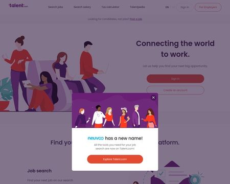 website thubmnail of Neuvoo