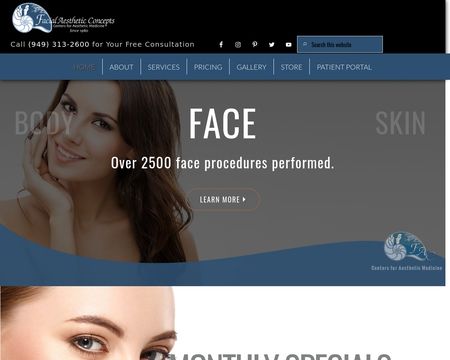 website thubmnail of Facial Aesthetic Concepts