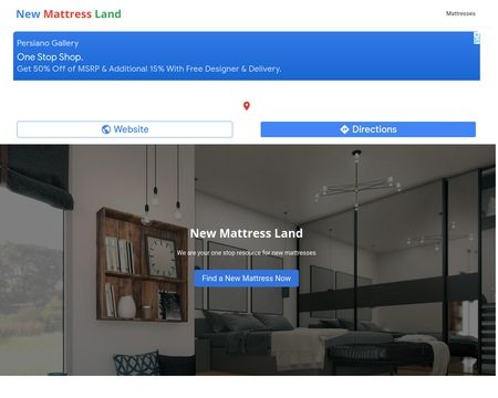 website thubmnail of Newmattressland