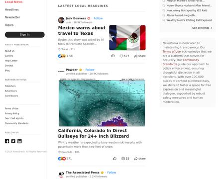 website thubmnail of News Break