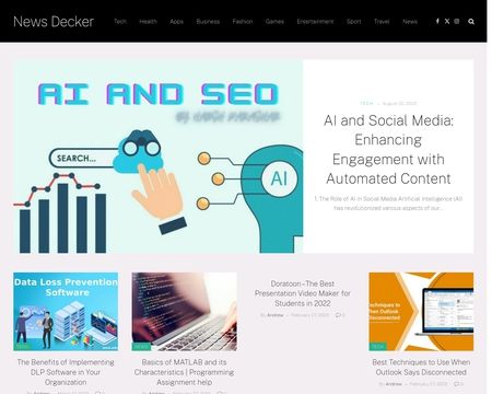 website thubmnail of Newsdecker
