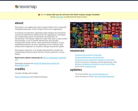 website thubmnail of Newsmap