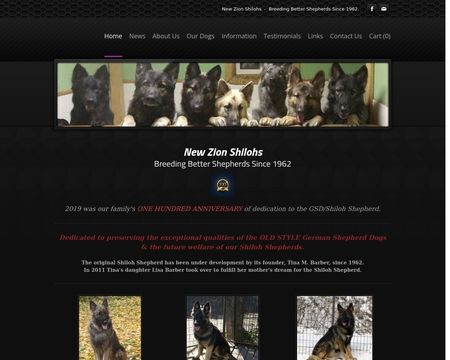 website thubmnail of New Zion Shilohs