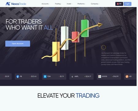 website thubmnail of Nexostrade