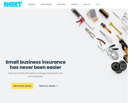 website thubmnail of Nextinsurance