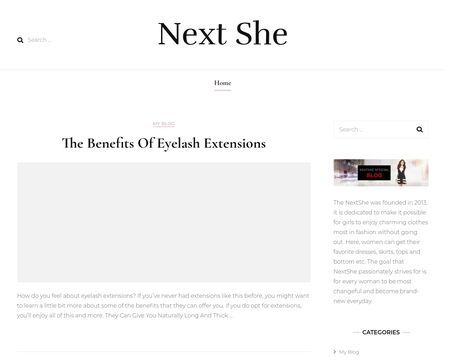 website thubmnail of NextShe
