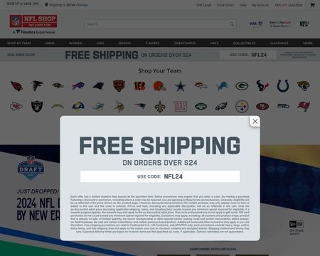 nfl shop discount code