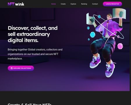 website thubmnail of Nft Wink