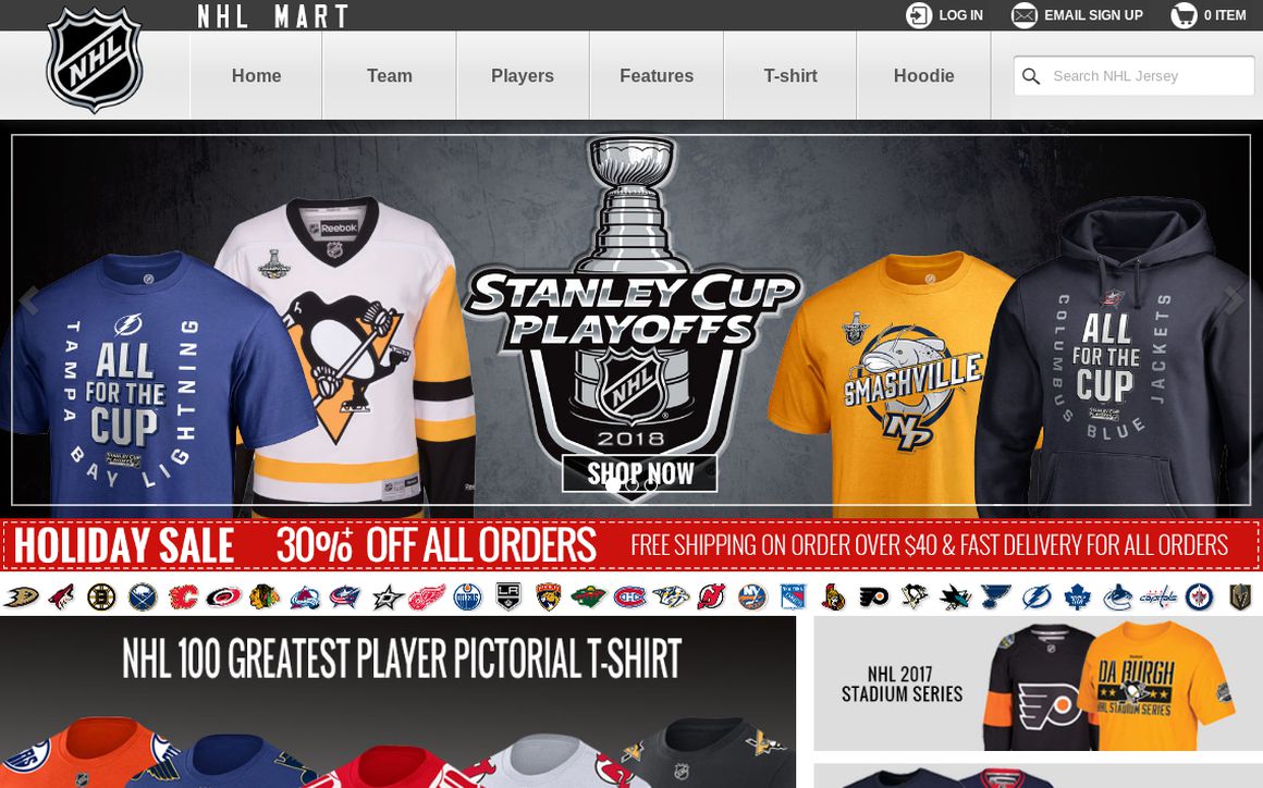 website thubmnail of NHLJerseys.pro