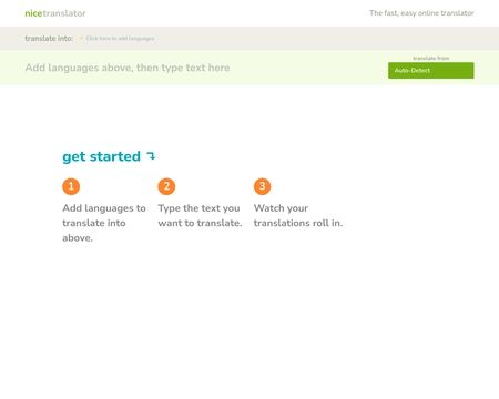 website thubmnail of Nice Translator