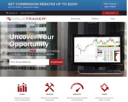 website thubmnail of Ninjatrader