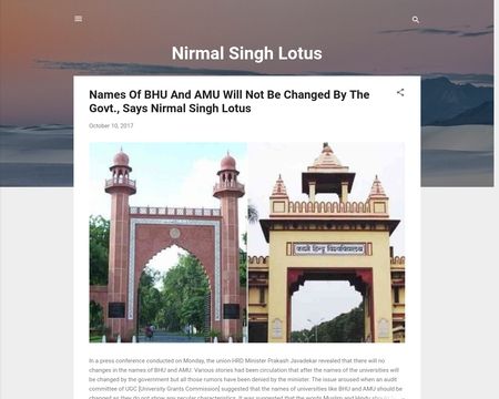 website thubmnail of Nirmal Singh Lotus