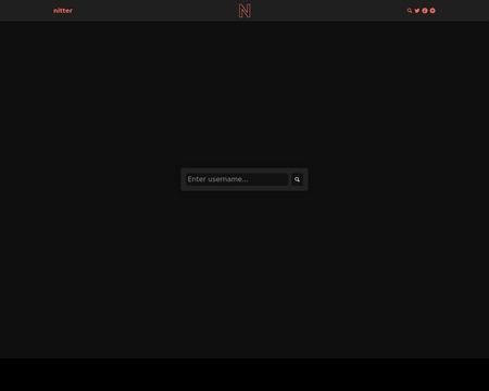 website thubmnail of Nitter.net