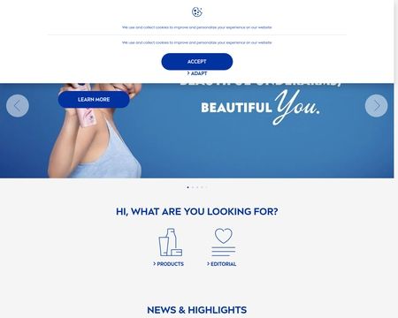 website thubmnail of Nivea India