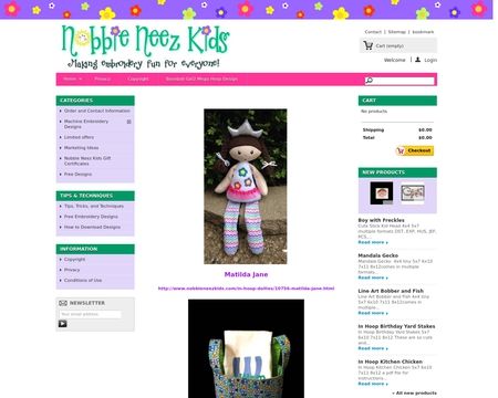 website thubmnail of NobbieNeezKids