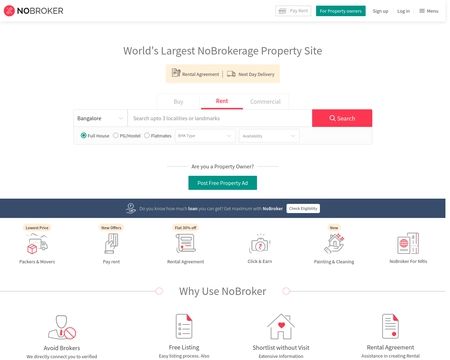 website thubmnail of NoBroker Technologies Solutions Pvt. Ltd