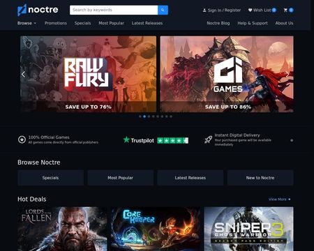 website thubmnail of Noctre
