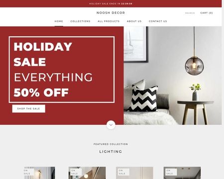 website thubmnail of NOOSH Decor