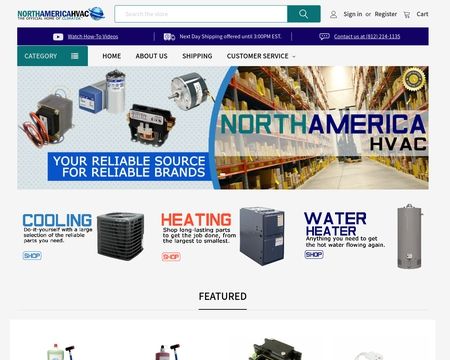 website thubmnail of NorthAmericaHVAC