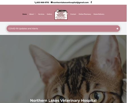 website thubmnail of Northern Lakes Veterinary Hospital
