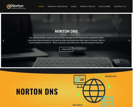 website thubmnail of Nortondns