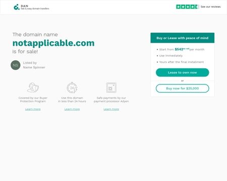 website thubmnail of Notapplicable