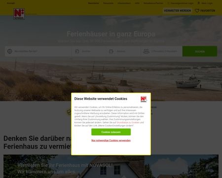 website thubmnail of NOVASOL.de