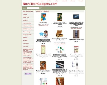 website thubmnail of Nova Tech Gadgets