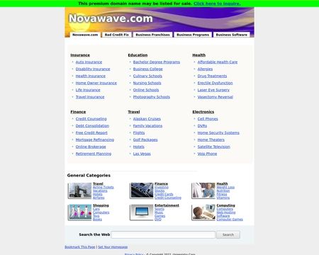 website thubmnail of Novawave
