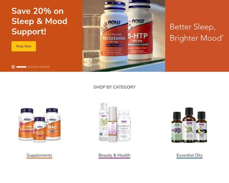 website thubmnail of Now Foods