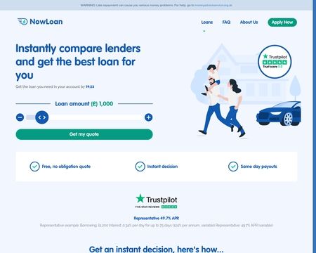 website thubmnail of Nowloan.co.uk