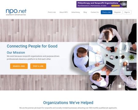 website thubmnail of Npo.net