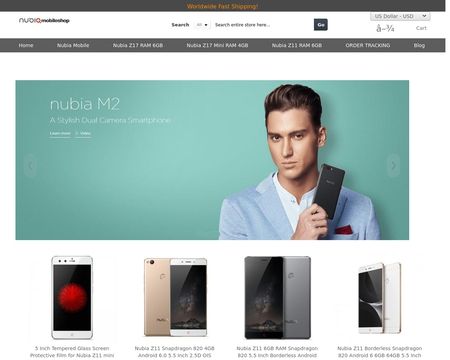 website thubmnail of Nubia Mobile Shop