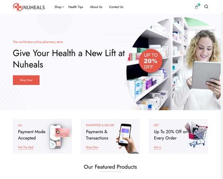 website thubmnail of Nuheals