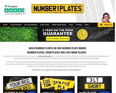 website thubmnail of Number1plates