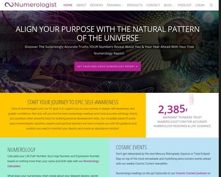 website thubmnail of Numerologist