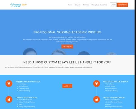 website thubmnail of Nursing Essay Tutors