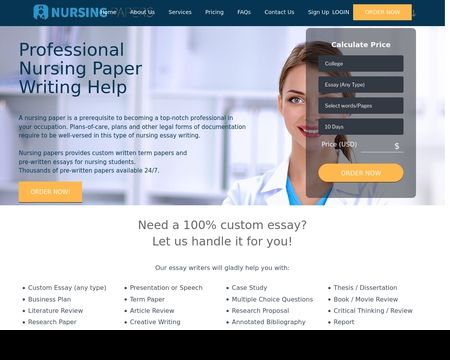 website thubmnail of Nursingpapers.org