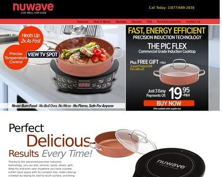 website thubmnail of Nuwave Induction Cooktop