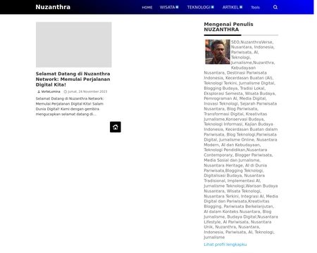 website thubmnail of Nuzanthra.biz.id