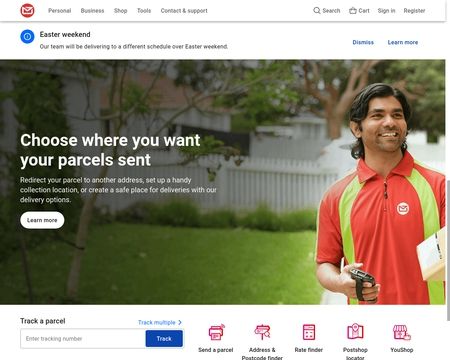 website thubmnail of NZ Post