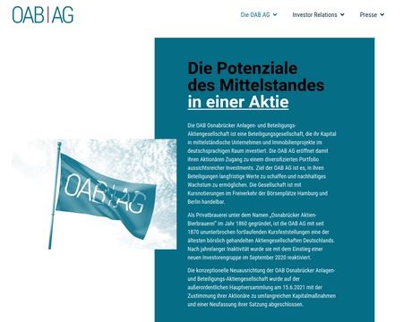 website thubmnail of Oab-ag.de