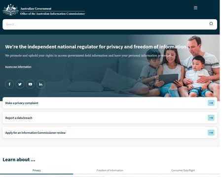 website thubmnail of Oaic.gov.au