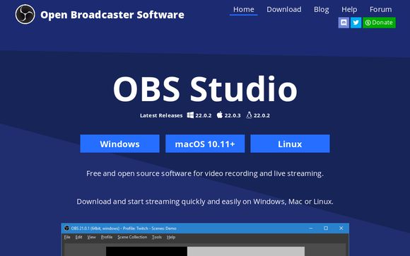 Thumbnail of Open Broadcaster Software