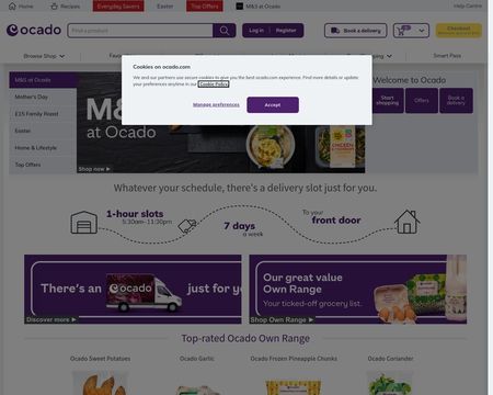 website thubmnail of Ocado