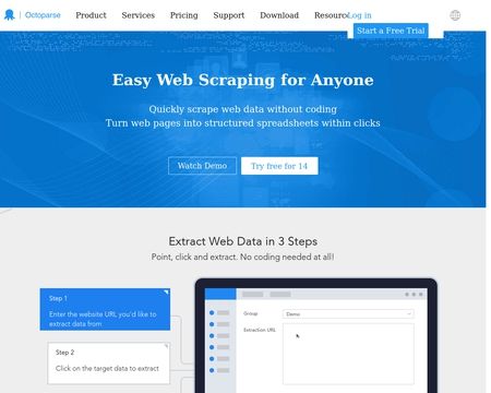 website thubmnail of Octopus Data Inc